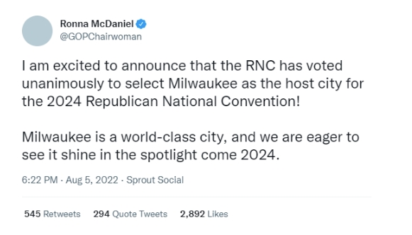 2024 Republican National Convention in Milwaukee